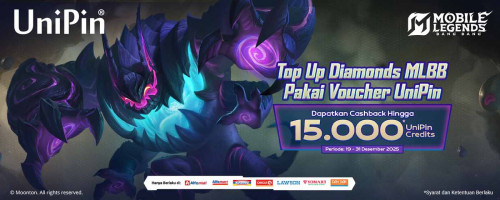Top Up Diamonds MLBB Makin Seru Bareng Gloo & Dapatkan Cashback hingga 15.000 UniPin Credits